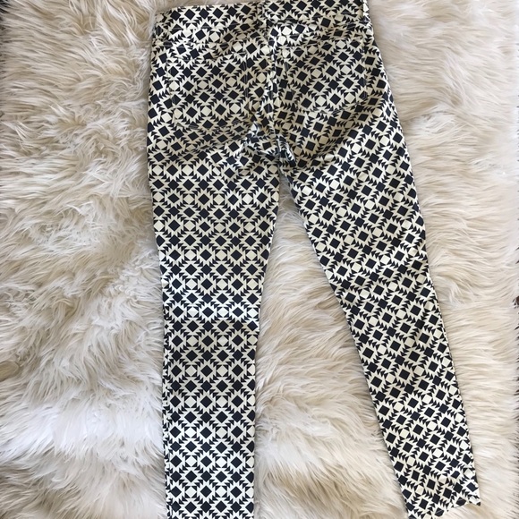 J. Crew Geometric Print Toothpick Ankle Jeans - Picture 7 of 8